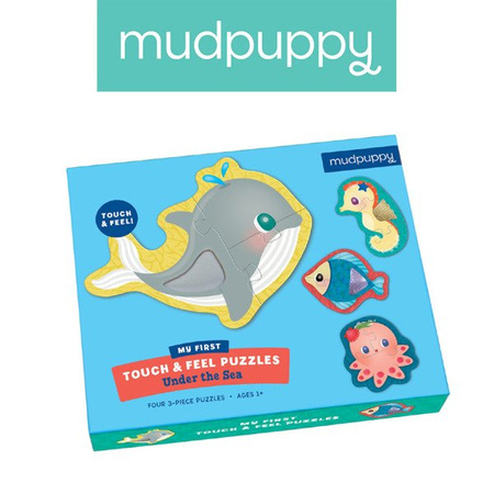 Pierwsze puzzle sensoryczne Pod wodą 1+ (12m+), Mudpuppy MP49407