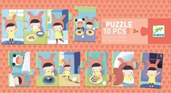 Puzzle dla najmłodszych 10 elementów mój DZIEŃ DJECO DJ08179